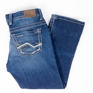 BKE Payton Capri Stretch Womens Jeans Faded Dark Wash Size 27/25